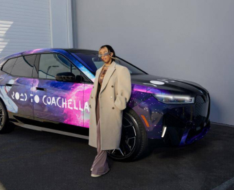 At Coachella Valley Music, BMW unveiled its iX electric car